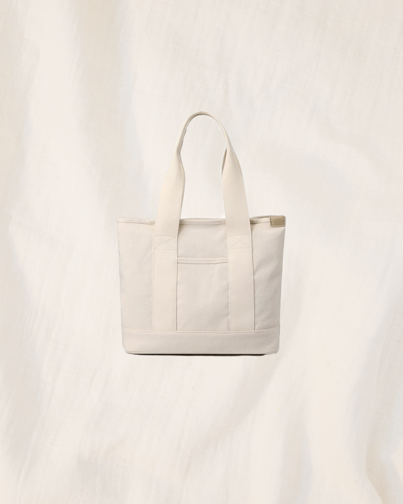 Beige tote bag