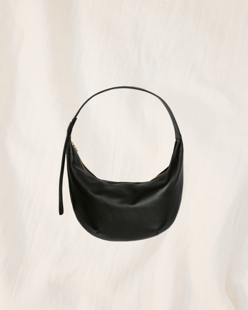 Black small oval bag