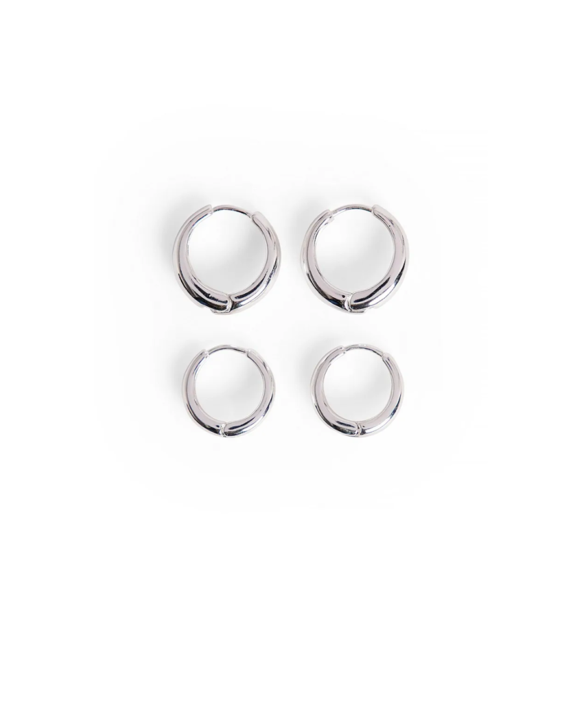 silver jewellery hoops