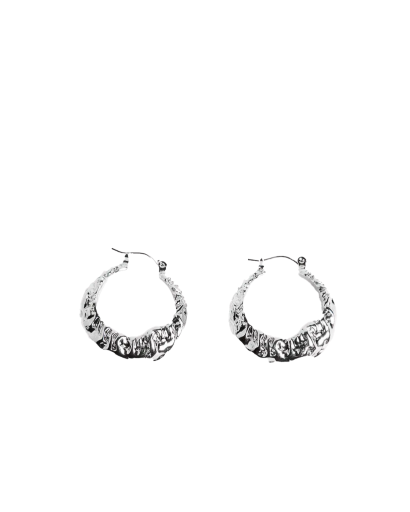 silver earrings