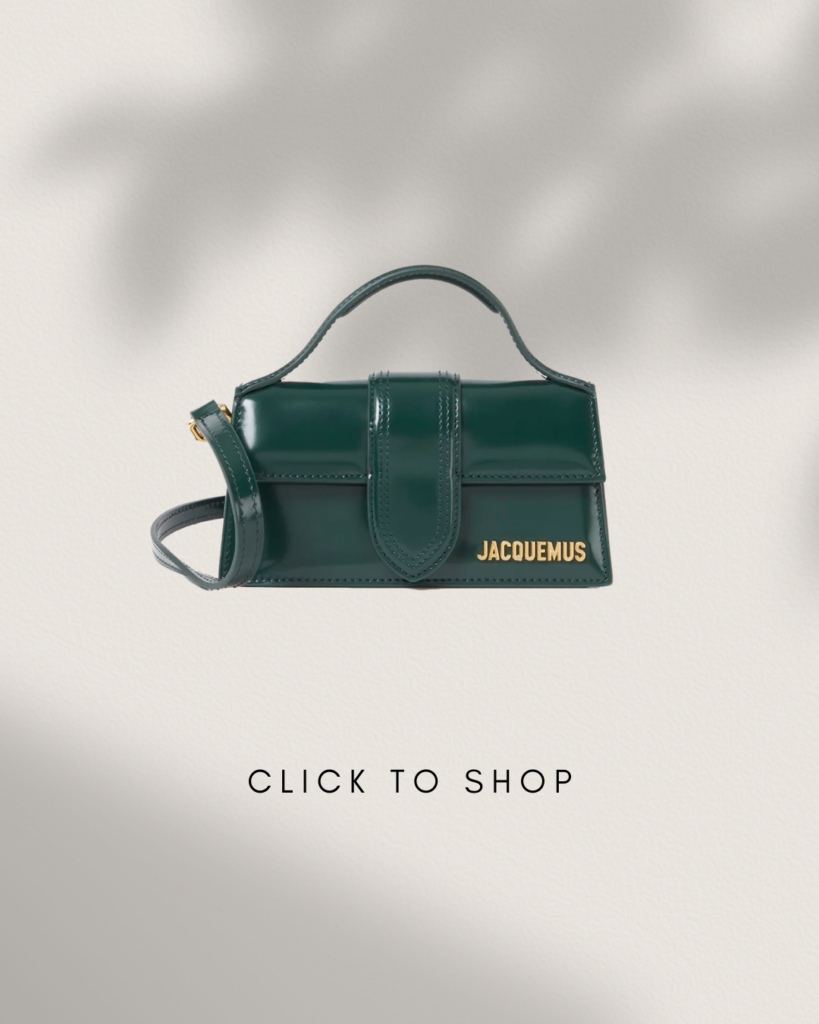 Green Jacqemus bag